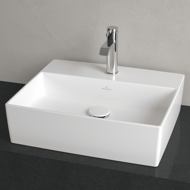 Villeroy & Boch Memento toppmontert servant, 50x42 cm, med CeramicPlus, hvit