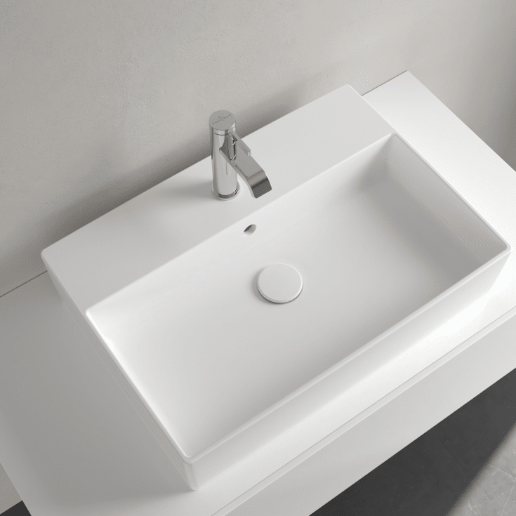Villeroy & Boch Memento toppmontert servant, 60x42 cm, med CeramicPlus, hvit