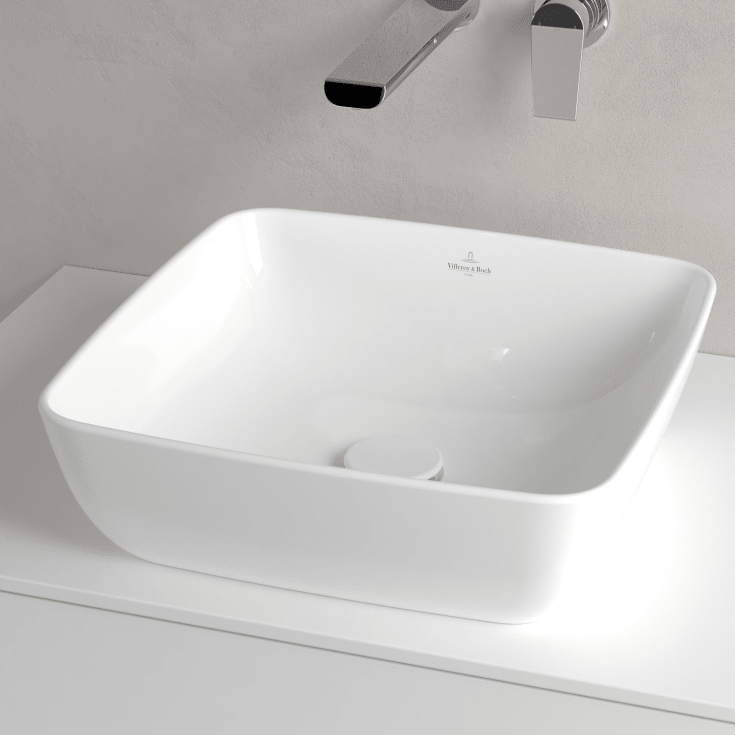 Villeroy & Boch Artis toppmontert servant, 41x41 cm, med CeramicPlus, hvit