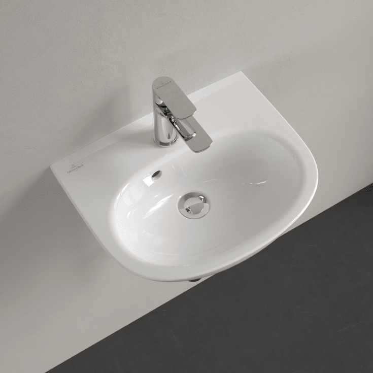 Villeroy & Boch O.Novo vegghengt servant, 45x36 cm, hvit