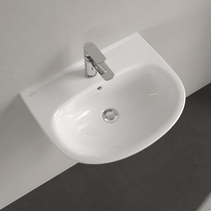 Villeroy & Boch O.Novo vegghengt servant, 55x44 cm, hvit