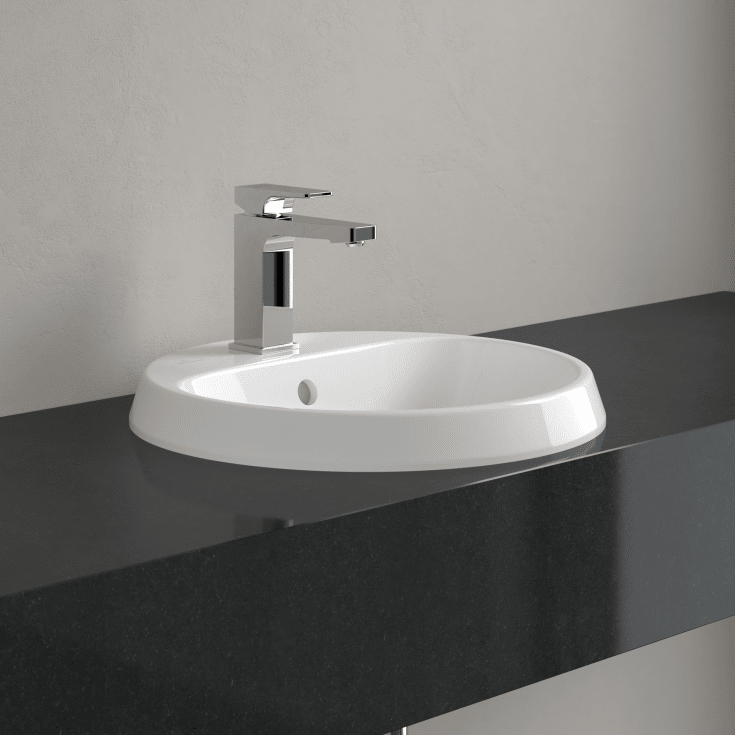 Villeroy & Boch Architectura servant for nedfelling, Ø45 cm, med CeramicPlus, hvit