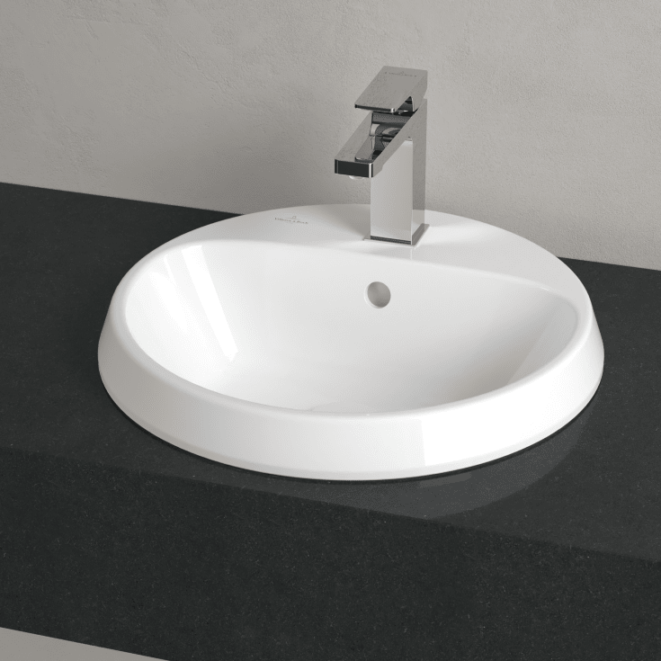 Villeroy & Boch Architectura servant for nedfelling, Ø45 cm, hvit