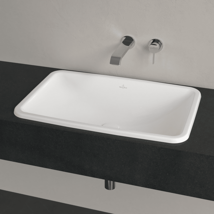 Villeroy & Boch Loop & Friends servant for nedfelling, 67,5x45 cm, med CeramicPlus, hvit