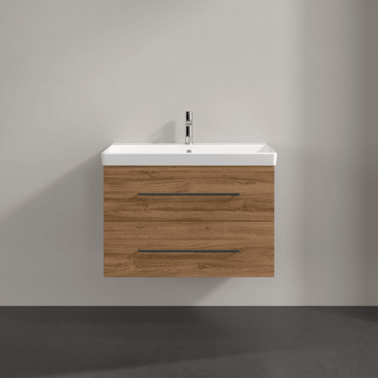 Villeroy & Boch Avento A891 servantskap, 77,6x48,2 cm, mørk eik