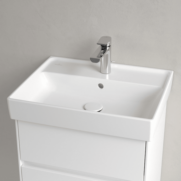Villeroy & Boch Collaro vegghengt servant, 55x44 cm, med CeramicPlus, hvit