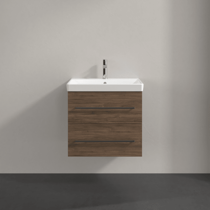 Villeroy & Boch Avento A889 tvättställsunderskåp, 57,6x48,2 cm, brun ek
