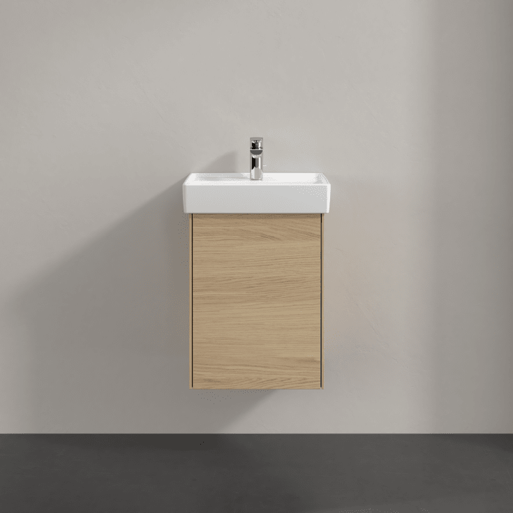 Villeroy & Boch Collaro tvättställsunderskåp, 41x34,4 cm, vänster, ek