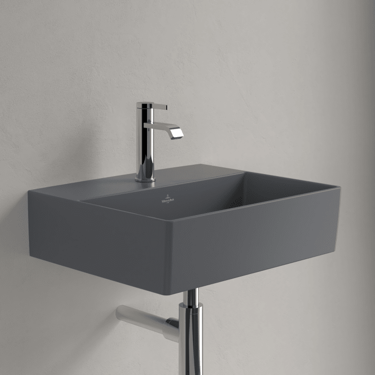 Villeroy & Boch Memento 2.0 tvättställ, 50x42 cm, matt grå