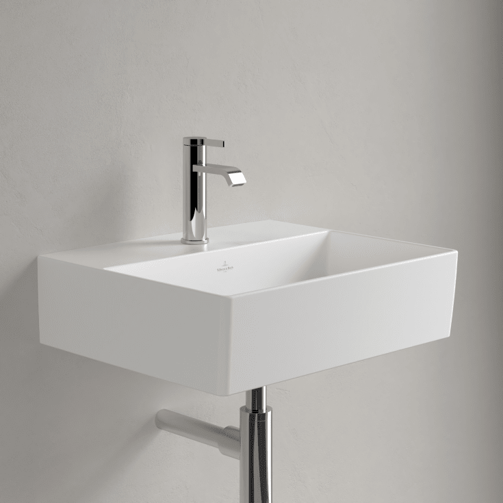 Villeroy & Boch Memento vegghengt servant, 50x42 cm, med CeramicPlus, hvit