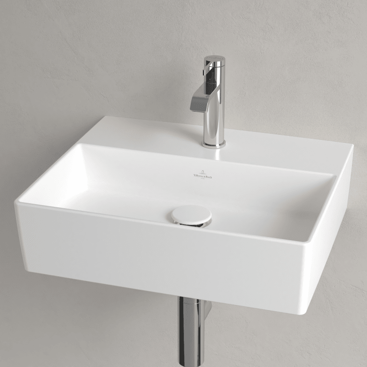 Villeroy & Boch Memento 2.0 tvättställ, 50x42 cm, matt vit