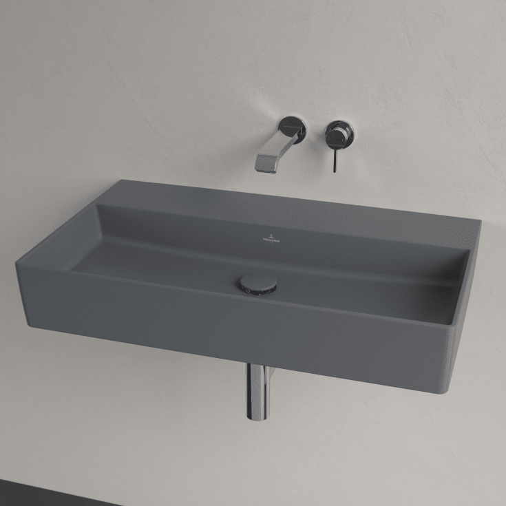 Villeroy & Boch Memento 2.0 tvättställ, 80x47 cm, matt grå