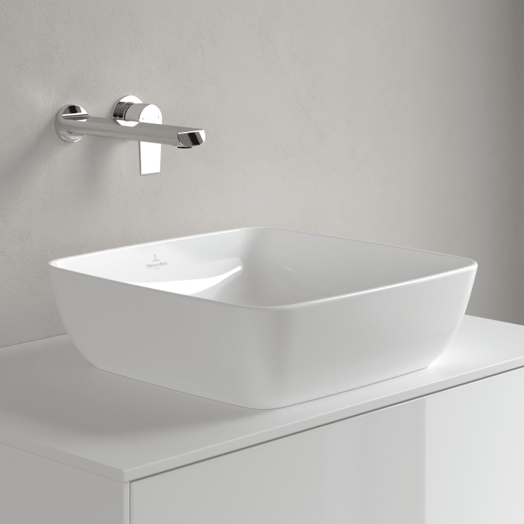 Villeroy & Boch Artis toppmontert servant, 41x41 cm, med CeramicPlus, hvit