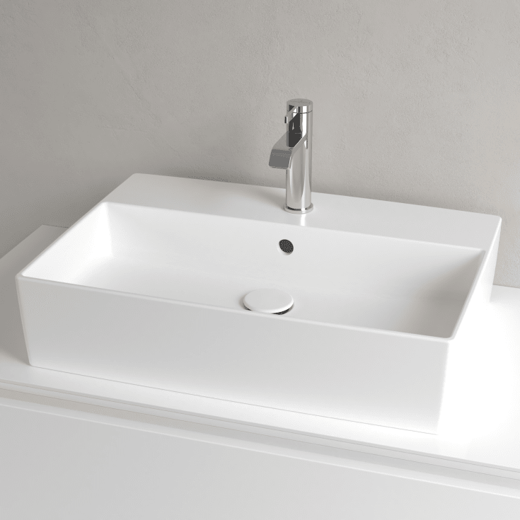 Villeroy & Boch Memento toppmontert servant, 60x42 cm, med CeramicPlus, hvit