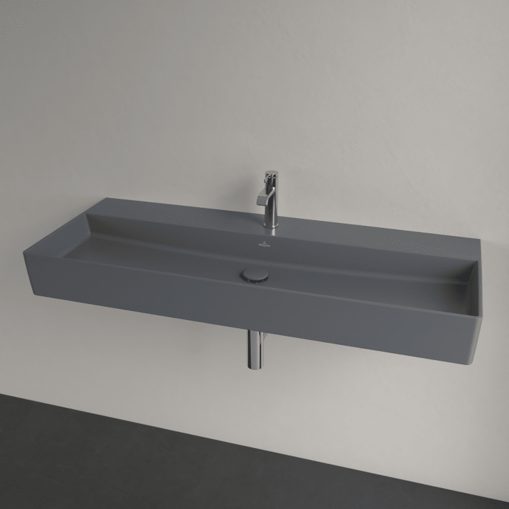 Villeroy & Boch Memento 2.0 tvättställ, 120x47 cm, matt grå