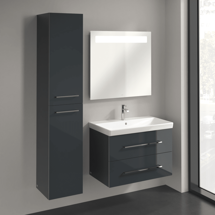 Villeroy & Boch Avento A894 högskåp, 34,6x176 cm, vänster, grå