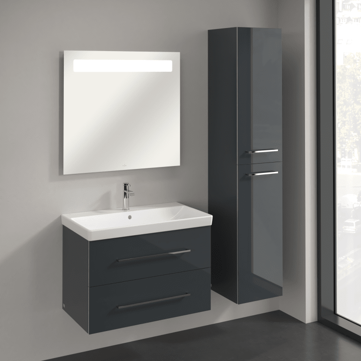 Villeroy & Boch Avento A894 högskåp, 34,6x176 cm, höger, grå