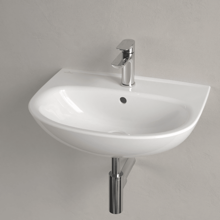 Villeroy & Boch O.Novo vegghengt servant, 55x44 cm, hvit