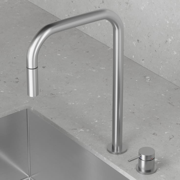 Scandtap Harmonized K2P kjøkkenbatterieri, square, uttrekkbar tut, original
