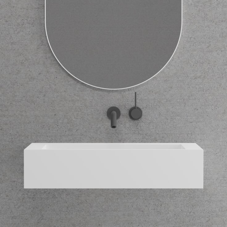 Scandtap Solid SW1 håndvask, 60x37 cm, mat hvid