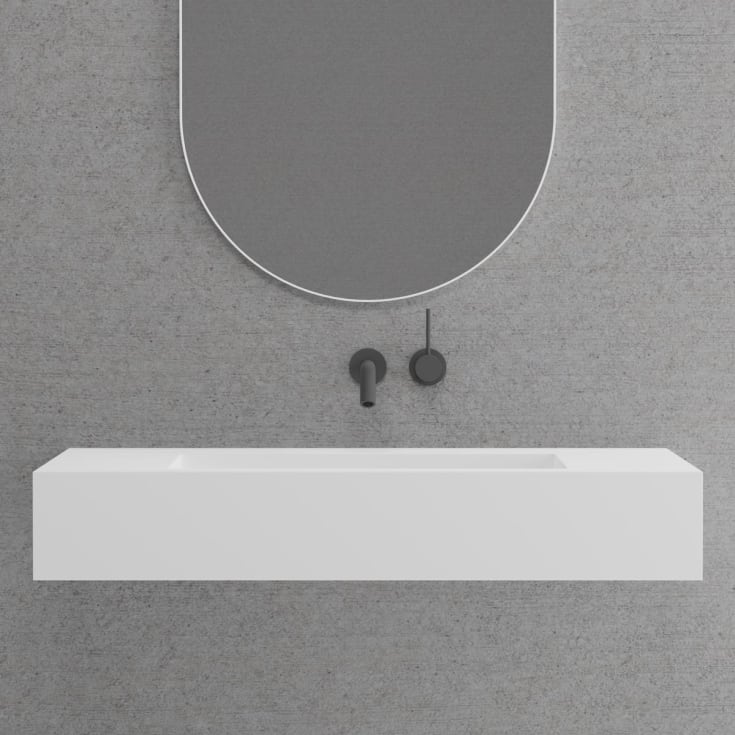 Scandtap Solid SW4 håndvask, 80x47,5 cm, mat hvid