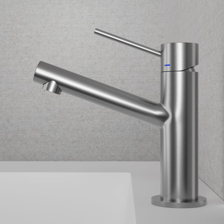 Scandtap Vector håndvaskarmatur, børstet stål