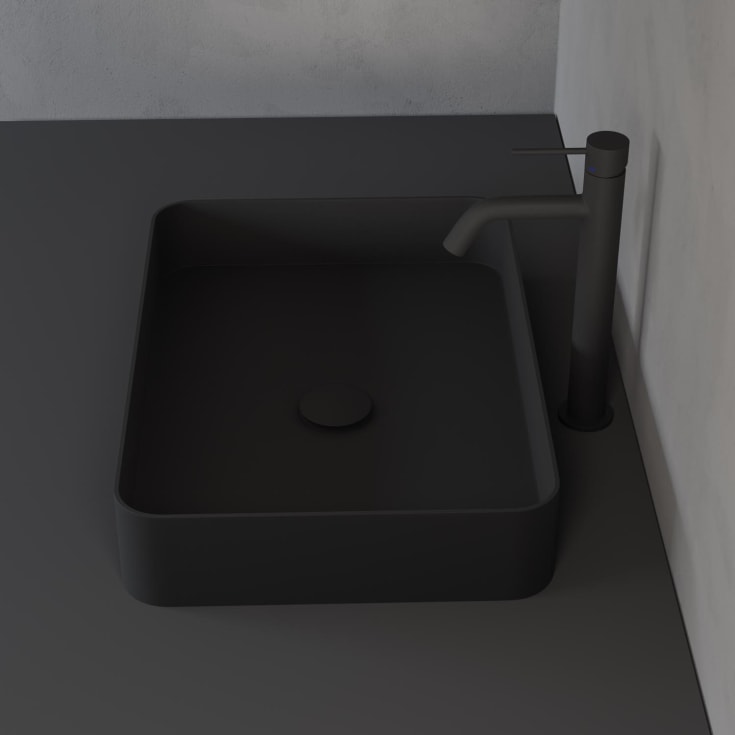 Scandtap Rare S tvättställ, 50x35 cm, matt antracit