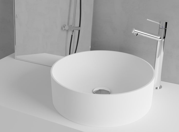 Scandtap Vector High servantbatteri, uten bunnventil, classic