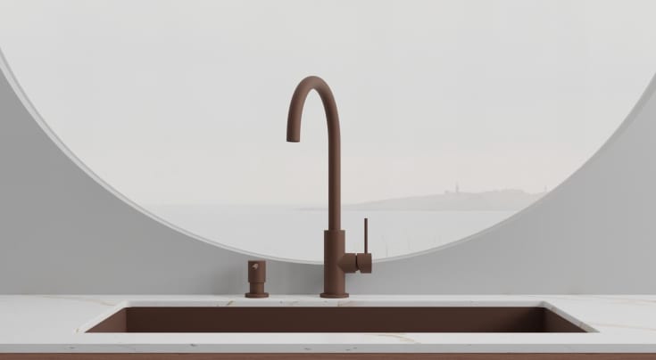 Scandtap Equip køkkenarmatur, mat brun