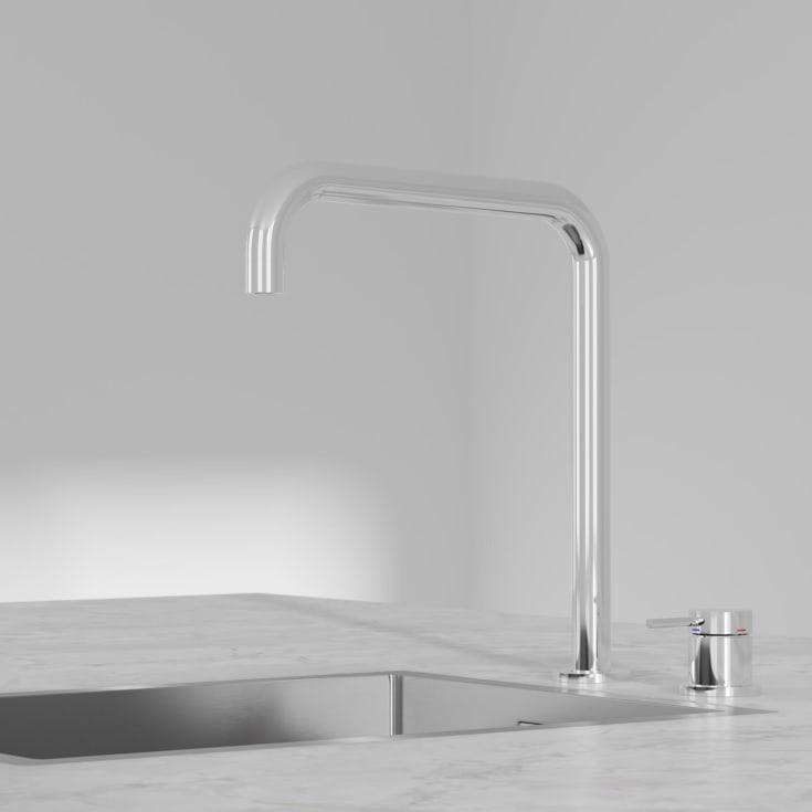 Scandtap Harmonised K2 Square köksblandare, polerat stål