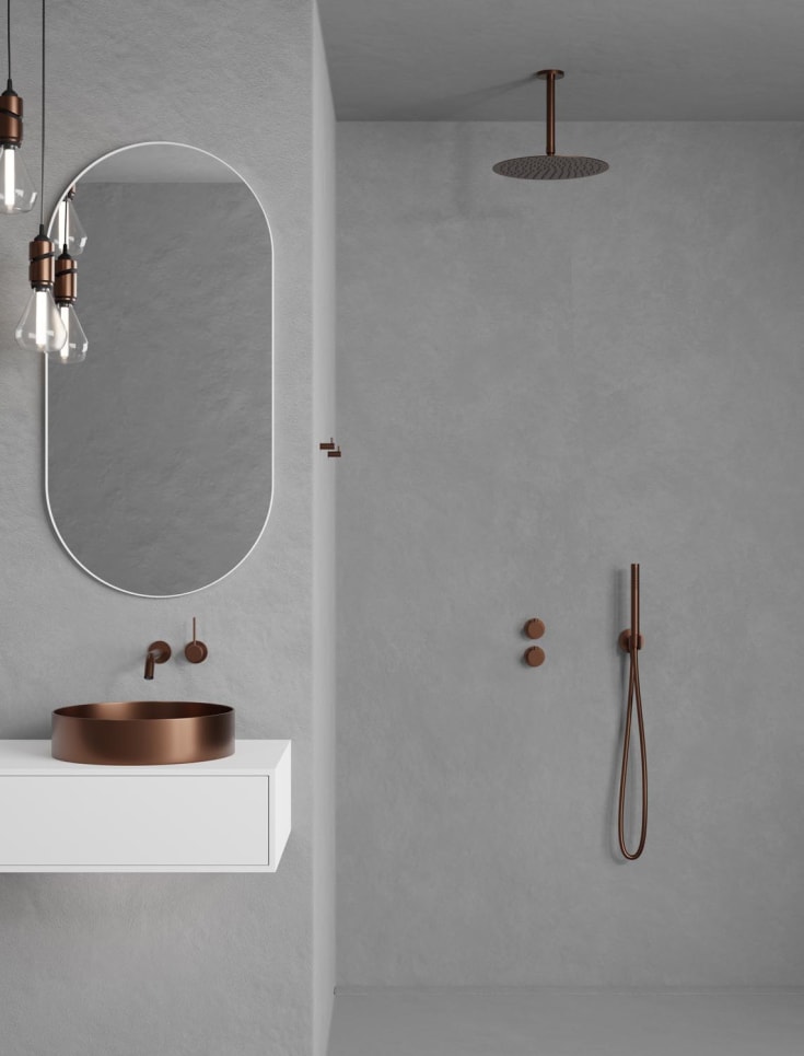 Scandtap Solid M1 spegel, 50x100 cm, matt vit