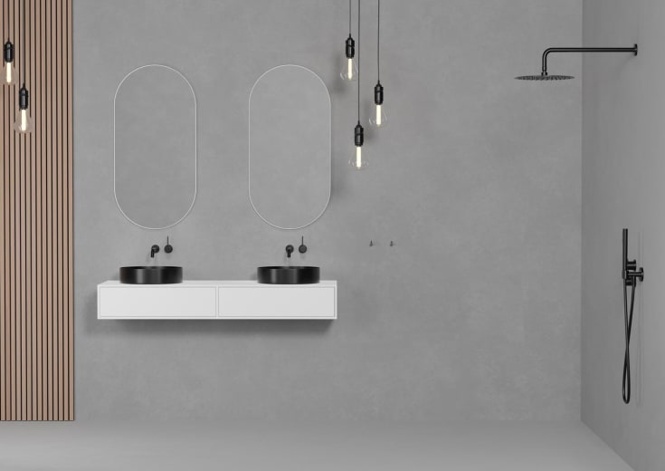 Scandtap Solid S1400 underskab, 140x47,5 cm, mat hvid