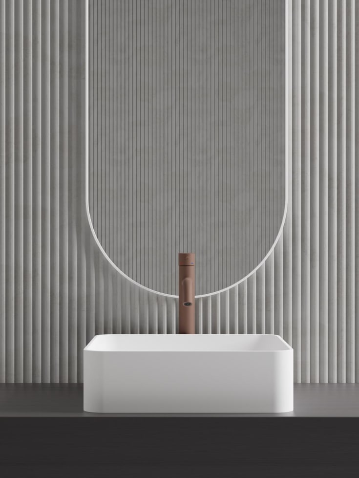 Scandtap Bathroom Concepts Solid S1, 380x380 mm, hvit matt