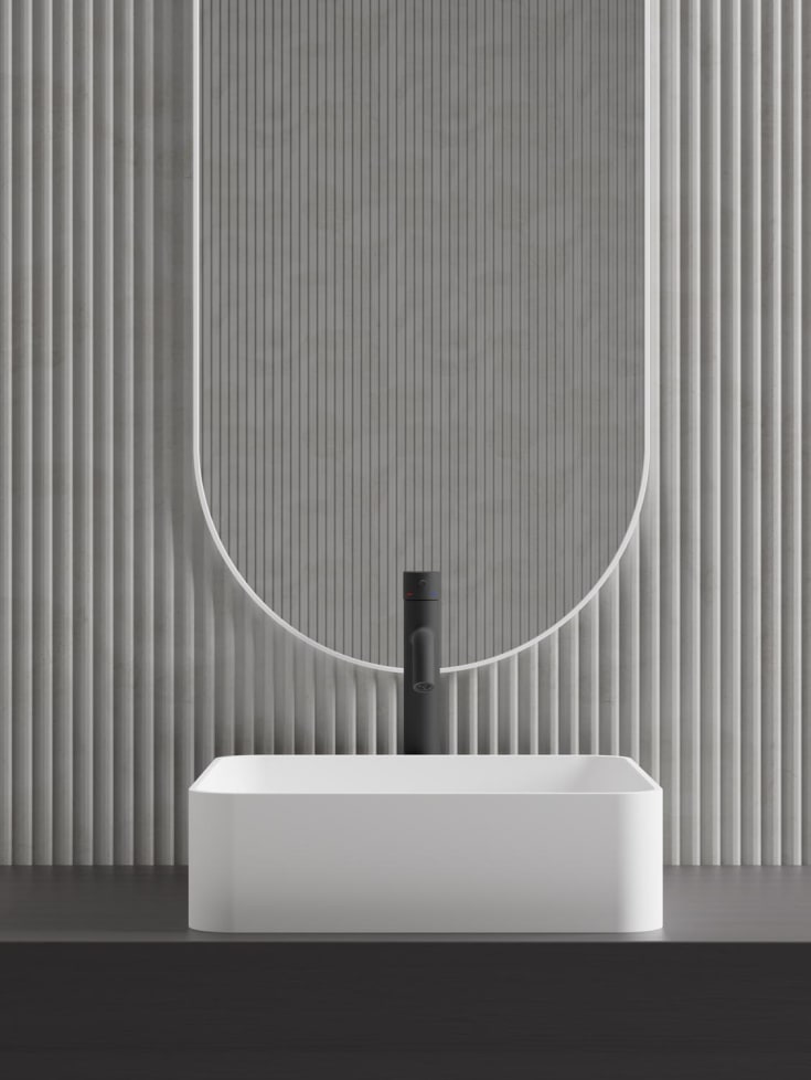 Scandtap Bathroom Concepts Solid S1, 380x380 mm, hvit matt