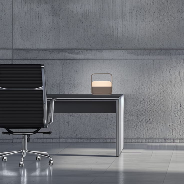 Paul Neuhaus Pure Go Akku genopladelig bordlampe, brun