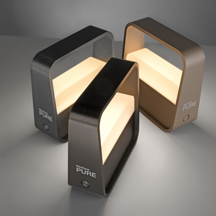 Paul Neuhaus Pure Go Akku genopladelig bordlampe, antracit
