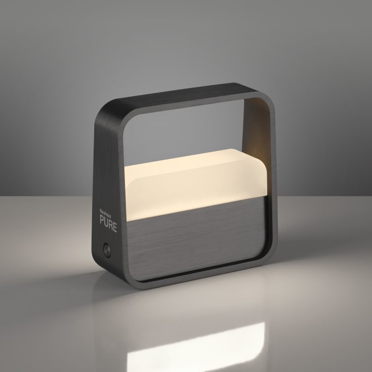 Paul Neuhaus Pure Go Akku genopladelig bordlampe, antracit
