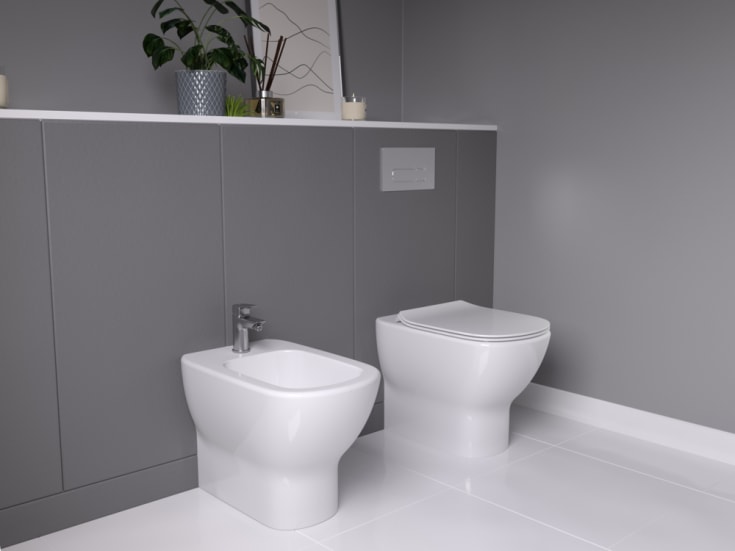 Ideal Standard Oleas spolplatta, borstad krom