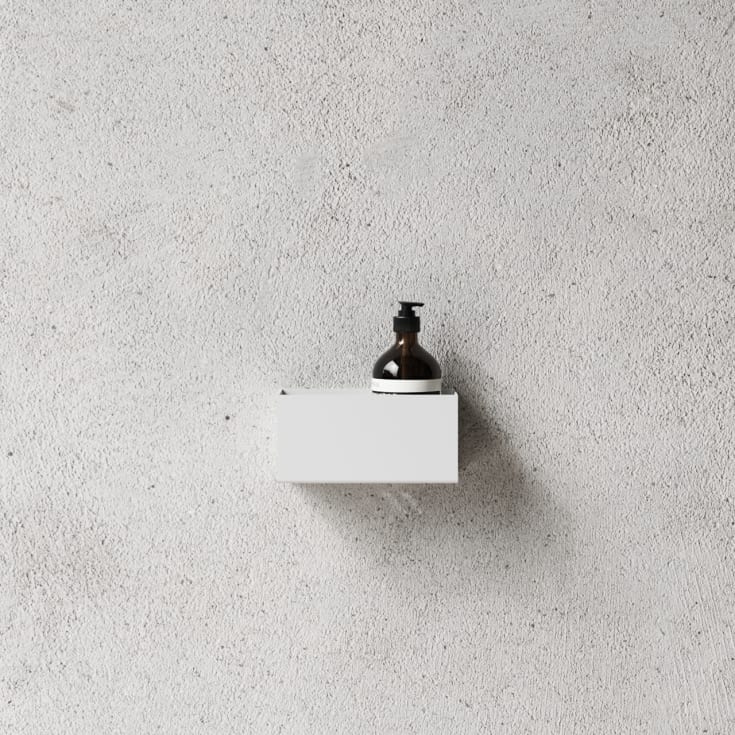 Nichba Bath Shelf 20 dusjhylle, hvit