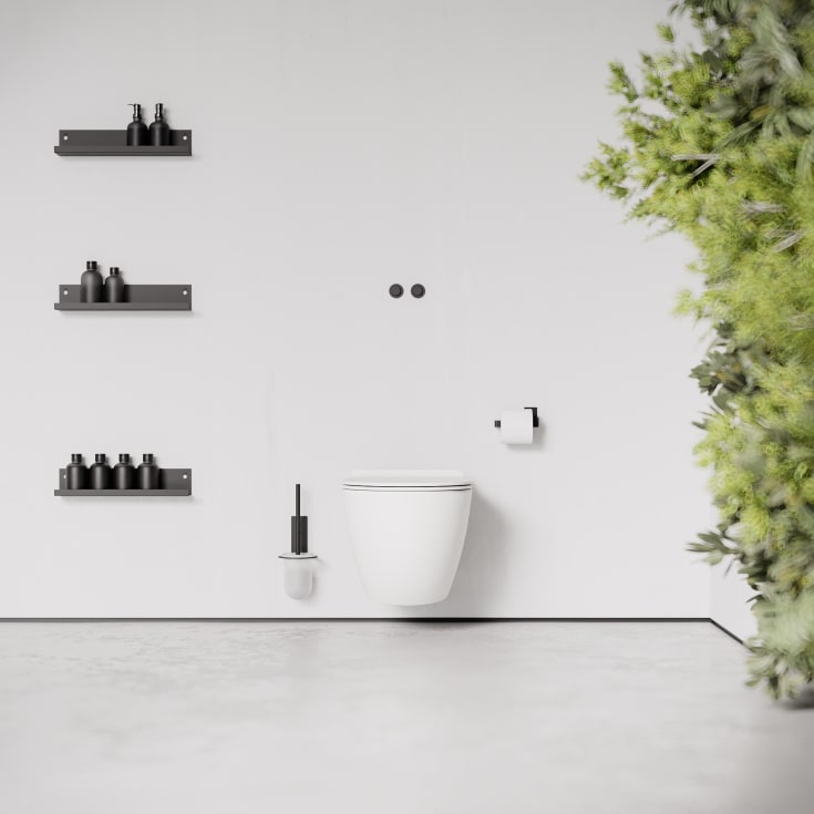 Nichba toiletbørste, sort