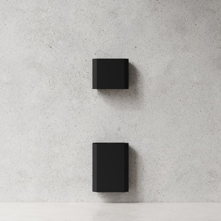 Nichba papirdispenser, sort