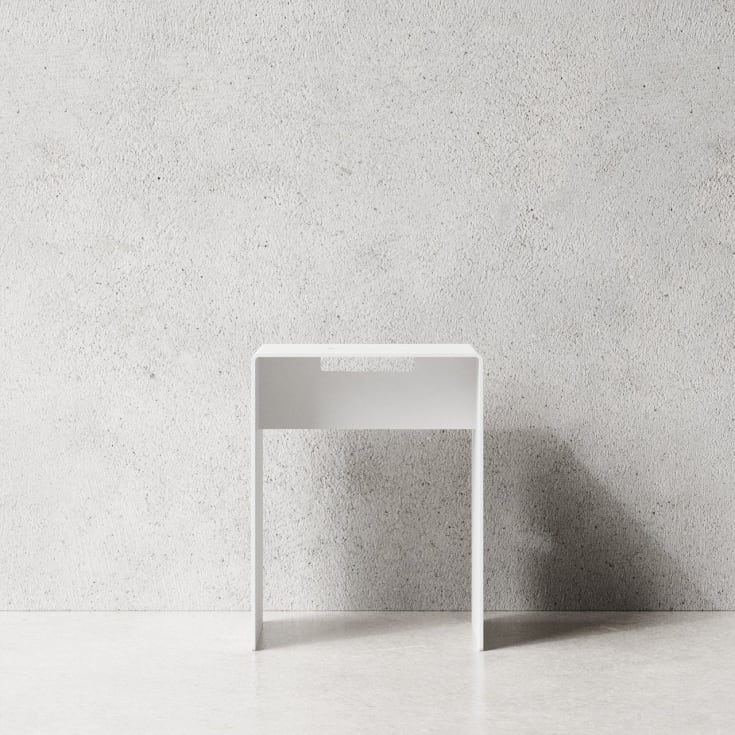 Nichba Stool skammel, hvid
