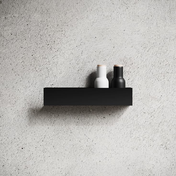 Nichba Shelf U40 hylde, 40x8 cm, sort