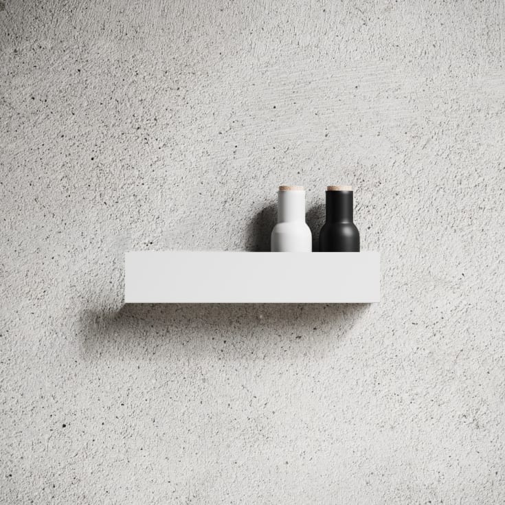 Nichba Shelf U40 hylla, 40x8 cm, vit