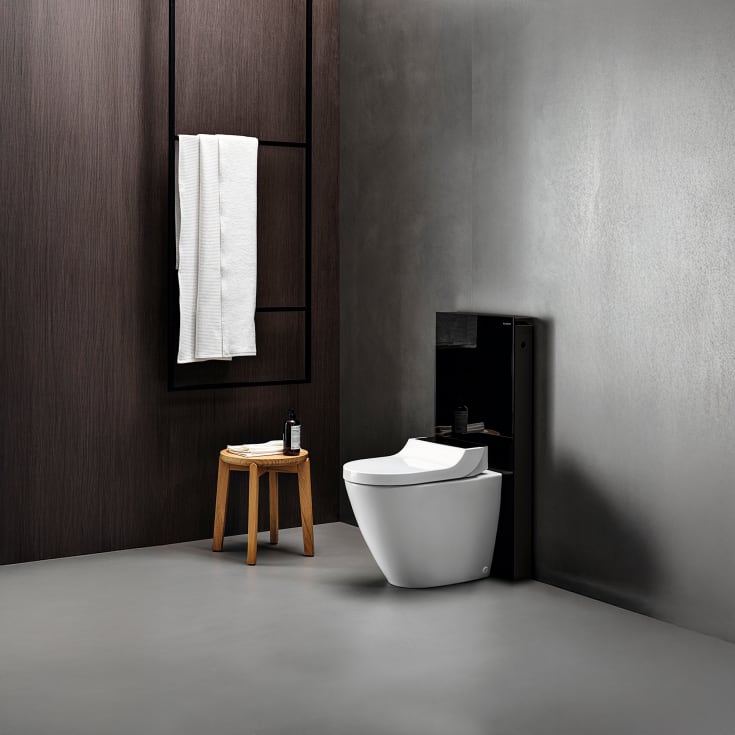 Geberit Monolith cistern till back-to-wall toalett, 101 cm, svart