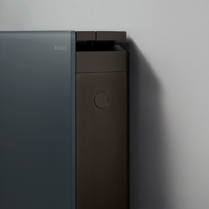 Geberit Monolith cisterne til væghængt toilet, 101 cm, gråt glas