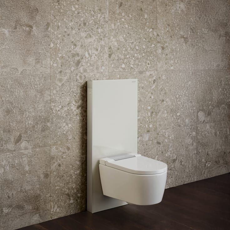 Geberit Monolith cistern för vägghängd toalett, 114 cm, beige glas