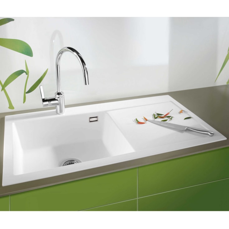 Lavabo Mera 100 SL kjøkkenvask, 100x51 cm, hvit