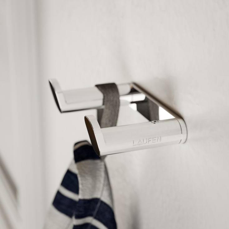 Laufen Hali håndklekrok, dobbel, krom