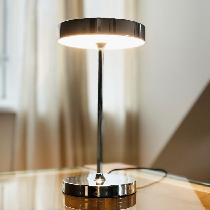 Dyberg Larsen Starlight bordslampa, krom